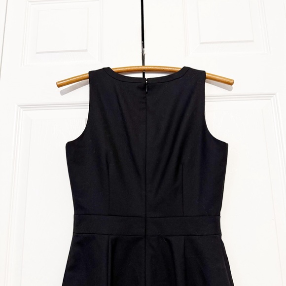 J. Crew Wool Blend Sheath Dress Black 0 Office Career Suiting Classic Sleeveless - Picture 9 of 10
